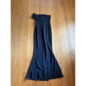 Showpo Dress Womens 0 Black One Shoulder Side Slit Mermaid Maxi Formal Gown thumbnail 6
