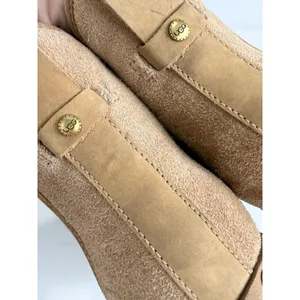 UGG Cam II Ankle Boots Chestnut Suede Shearling Lined Clog Heel Brass Studs 7 thumbnail 13