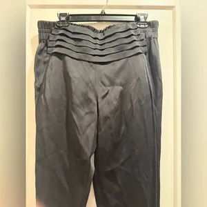 Alexander Wang Black‎ Pleated High-Waist Trousers Pants Size 8 thumbnail 3