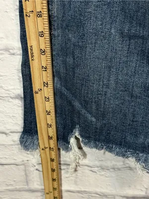 Risen Medium Wash Distressed Cropped/Ankle Jeans - 1X thumbnail 6