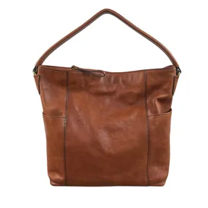 FOSSIL Jori Cow Leather Hobo Bag Exterior Pockets Brown Office Everyday Timeless thumbnail 3