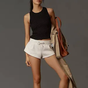 Anthropologie Black Textured Tank Top NWT Size S thumbnail 2