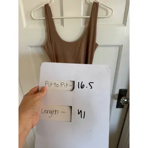 Lovers + Friends Kalhlo taupe brown midi dress size xs thumbnail 9