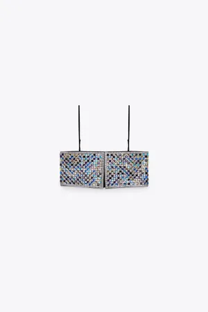 ZARA NWT  SHIMMERY CROP TOP thumbnail 11