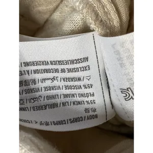 Abercrombie & Fitch Beige Linen High Rise Pleated Wide Leg Trousers Pants Sz 30 thumbnail 4