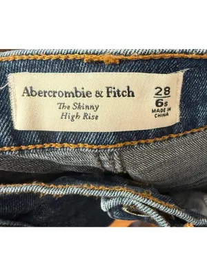 Abercrombie & Fitch The Skinny High Rise jeans size 28 6s thumbnail 4