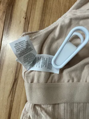 NWT Offline By Aerie Ribbed Lace Crop Tank Built in shelf Bra Beige Sz Small thumbnail 5