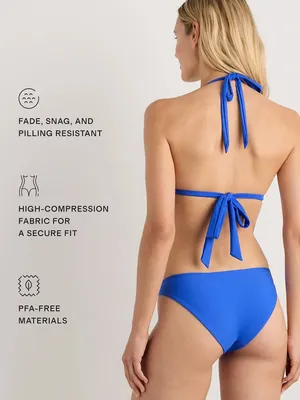 Quince Italian Low-Rise Bikini Bottom Electric Blue Womens Size M New ATG001 thumbnail 4