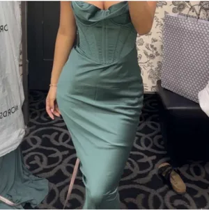 House of CB Charmaine Forest Corset Maxi Dress XS thumbnail 4