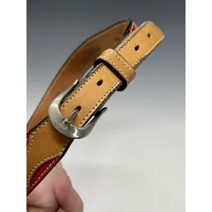 Janie Fricke Collection by circle Y Leather SM‎ Belt Vintage 80's Rodeo Snake thumbnail 6