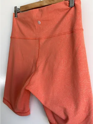 Lululemon Wunder Train High-Rise Short 6” Crunch Coral Everlux Bike Shorts 12 thumbnail 7