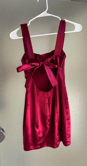 Lucy in the Sky Burgundy Dress Mini thumbnail 4