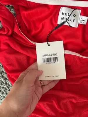 hello molly slinky red dress new with tags NWT thumbnail 5
