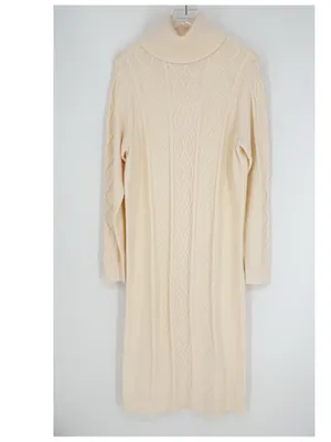 NWT Show Me Your Mumu Montreal Cable Knit Midi Dress Women's M Cream Coastal thumbnail 3