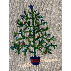 Vtg Design Options Philip & Jane Gordon Womens Christmas Sweater Size M/L Santa thumbnail 9