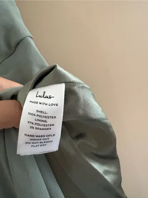 Lulus Romantically Speaking Sage Green Cowl Lace-Up Maxi Dress Size Medium thumbnail 12