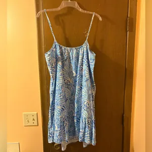 Lilly Pulitzer Jaydan Linen Dress in By The Seashore Amalfi Blue thumbnail 6
