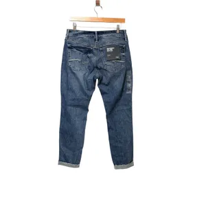 Silver Jeans Co Boyfriend Mid Rise Slim Leg Jeans Blue Medium Wash W30 L29 NEW thumbnail 2