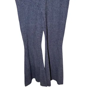 Anthropologie Pilcro‎ Sweater Knit Pants Flared Pull On Indigo Blue Size Small thumbnail 4