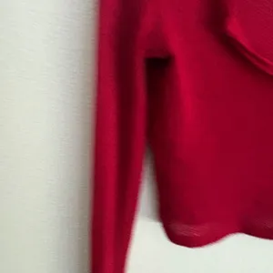 Out From Under Urban Outfitters Red Ribbed Long Sleeve Crop Top Small Distressed thumbnail 4