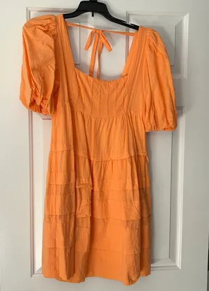 Anthropologie Square Neck Tiered Dress thumbnail 4