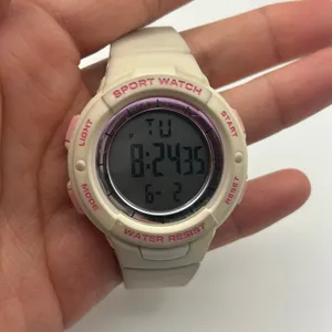 White and Pink Women’s Digital Watch Stainless Steel Working New Battery thumbnail 7