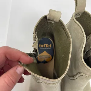 Toffel Swedish Hasbeens Zip It Emy Clog Boots in grey suede 37 thumbnail 7