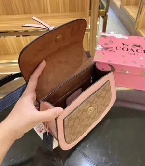 Coach Remi Saddle Bag In Colorblock Signature Canvas 2316 thumbnail 3