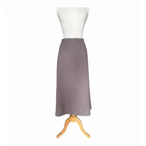 OGL Timeless Flared Maxi Skirt Heather Brown Drawstring Waist XS NWT thumbnail 2