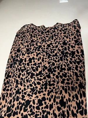 Commense NWT Asymetrical‎ Collar Animal Leopard Drapey Mini Dress thumbnail 4