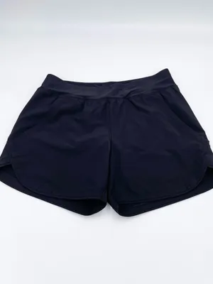 Lands' End Women's Comfort Waist 5" Swim Shorts with Panty Size 6 Petite Black thumbnail 3