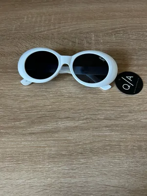Quay Australia frivolous White Oval Sunglasses thumbnail 2