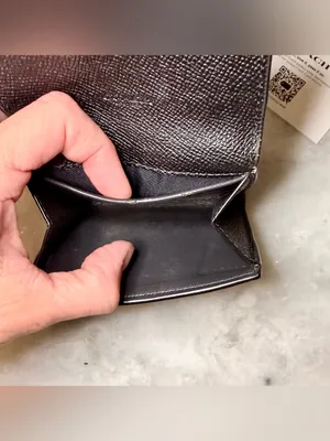 Coach Small Black Bifold Wallet - Leather Snap Bilfold with Coin Pocket thumbnail 7