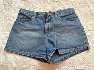 Moto Mini Jean Denim Shorts Blue thumbnail 1
