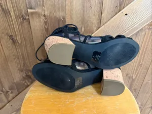 Indigo Rd. Women’s Black Lace-Up Block Heel Sandals – Size 9 thumbnail 6