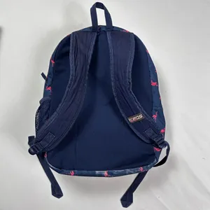 Trans by JanSport Pink Flamingo Backpack SuperBreak School Bag Navy Blue Pink thumbnail 4