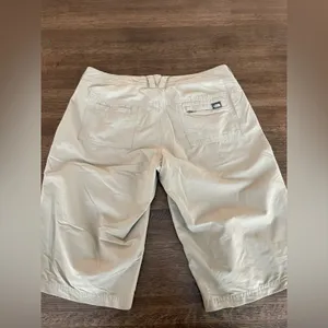 North Face Khaki Shorts hiking walking casual Roll Up Hem - size 4 thumbnail 4