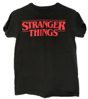 🌹Official Stranger Things T-Shirt in Black Size 2XL thumbnail 1