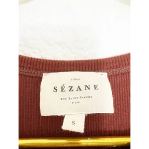 Sezane Erina Tank Midi Dress Size Small Brown Ribbed Quiet Luxury Classic thumbnail 5