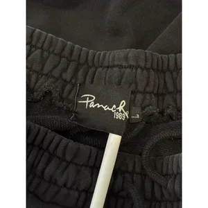 Panache Womens Pants Black Terry Flare Sweatpants Embroidered Casual Size Large thumbnail 3