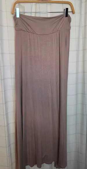 Hug + Maxi Skirt Brown Size 1X thumbnail 1