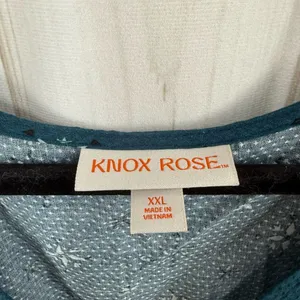 Knox Rose Women’s XXL Blue Wrap Dress Plus Size thumbnail 3