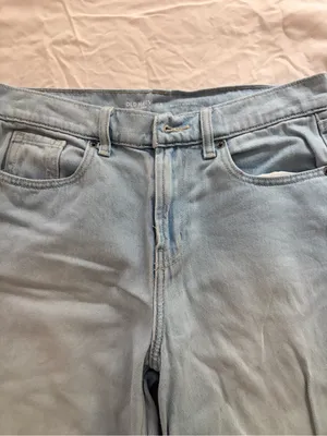 Old Navy Light Blue Relaxed Wide-Leg Jeans thumbnail 4