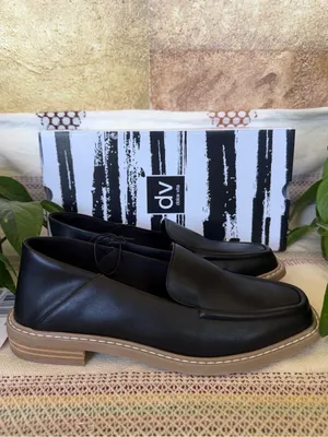 NEW DV Dolce Vita Crashback Faux Leather Black Loafer Low Heel Shoes, Size 6.5 thumbnail 3