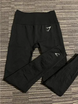 Gymshark Leggings Adapt Seamless Marl Black Grey thumbnail 1