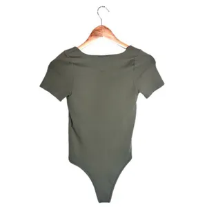Dynamic Body Suit Green Scoop Neck One Size Short Sleeve Built In Bra Style 1291 thumbnail 5