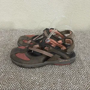 Merrell Cambrian Emme Leather Ginger Vibram Soles Walking Hiking Shoes Sz 8 GUC thumbnail 4
