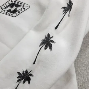 Billabong Windy Palms Womens Sweatshirt Size M White DIY Raw Cut Hem Crop Hoodie thumbnail 11