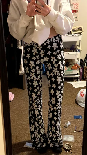 Urban Outfitters Floral Flare Pants thumbnail 5
