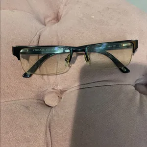 VERSACE MOD.1184 1261 Matte Black Mens Rectangle Half Rim Eyeglasses 53🔲18 140 thumbnail 11